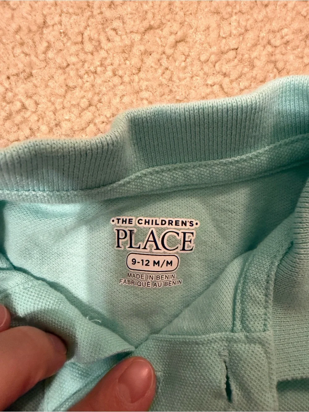 9-12 Months The Children’s Place Collared Short Sleeve Polo Shirt Solid Teal